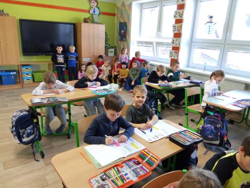 Návštěva budoucích školáku v první třídě
